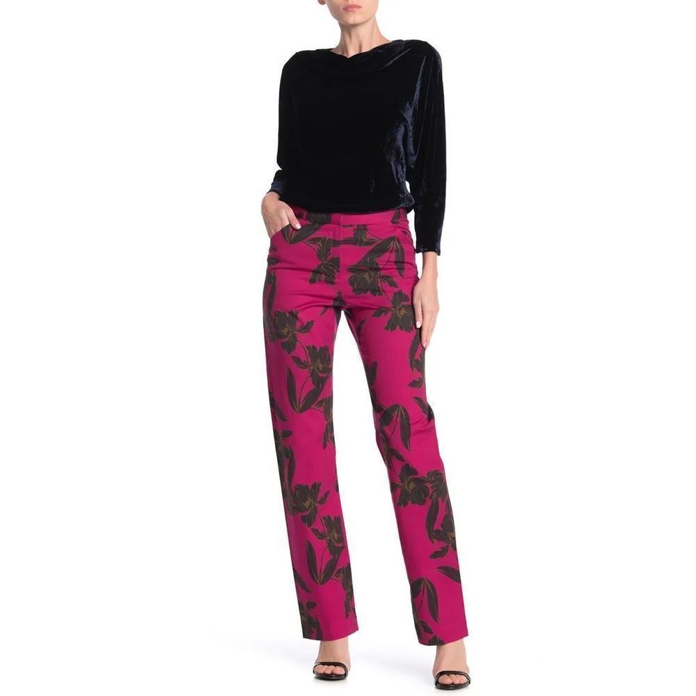 A.L.C. Vaughn Floral Wool Blend Trouser Pant Size 10 MSRP $495